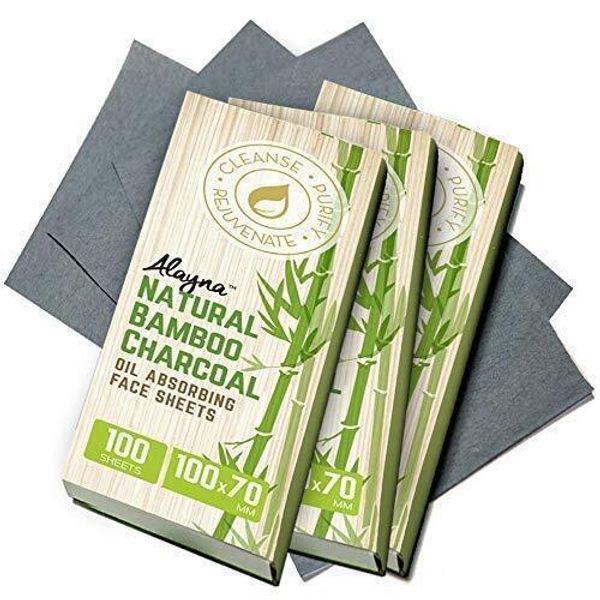 Oil Blotting Sheets for Face Natural Bamboo Charcoal Blotting Paper for Oily ...