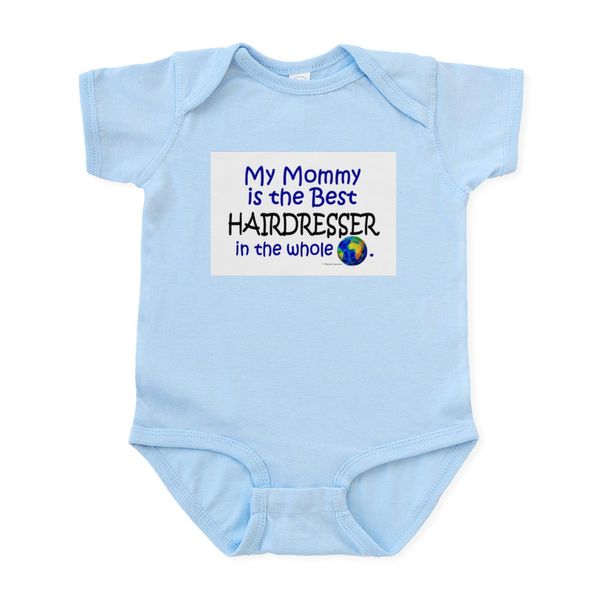 CafePress Best Hairdresser In The World (Mommy) Infant Bodys Infant Bodysuit Baby Romper