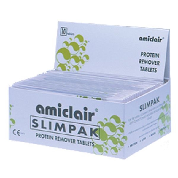 Amiclair Weekly Enzymatic Protein Remover Contact Lens Cleaning Tablets (Slim Pack 10 Tablets)