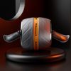 Mainwork Rebound ab Slide Nonslip ab Roll Out AB Roller Silent Abs Core Strengthening Equipment + Premium Knee Pads, Black