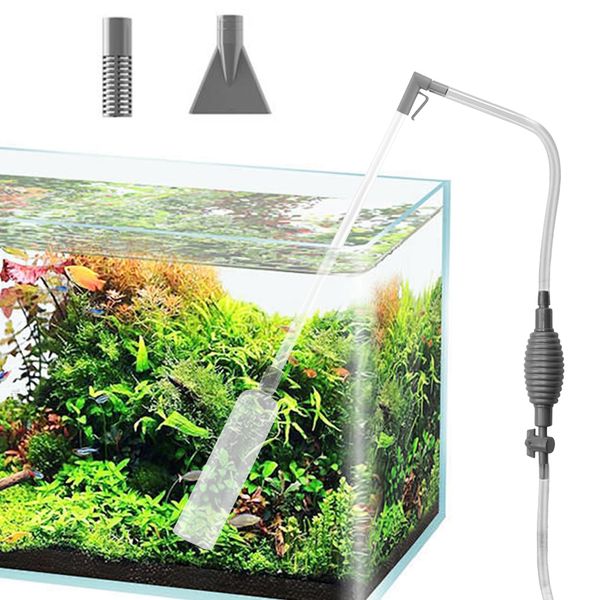 Aquarium Wasserwechsler, 170CM Aquarium-Reinigung, Staubsauger-Set für Aquarien mit Siphon, Kiesreiniger für Aquarien, Sandreinigung