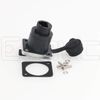 Eonvic 2Pack RJ45 Socket Connector IP65 Ethernet Panel Mount Waterproof Coupler Socket Connector (Black)