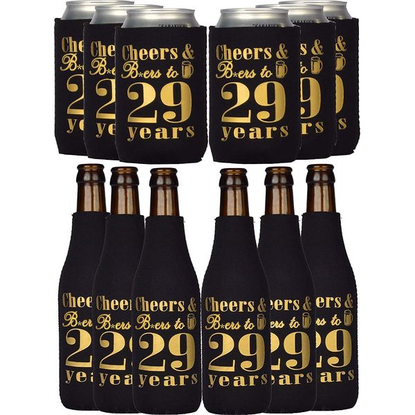 29th Birthday, 29th birthday gifts, 29th Birthday Gifts for Men, 29th Birthday Can Coolers, 29th Birthday Decorations for Men, 29th Birthday Party Supplies, 29th Birthday Favors