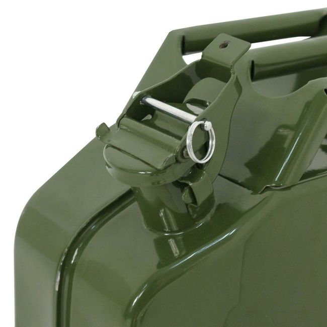 4pcs Jerry Can 5 Gallon 20L Gas Gasoline Fuel Army Army Backup Metal Steel Tank 