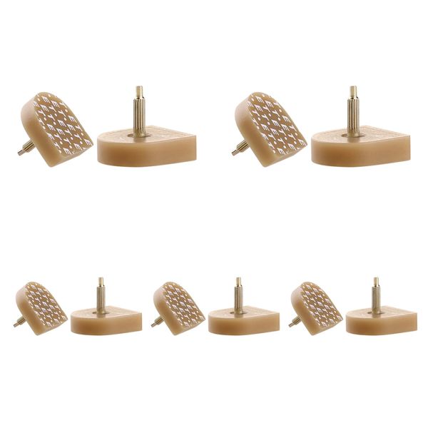 sourcingmap 10 Pcs Plastic Shoes High Heel Tips for Ladies Beige 22 x 21 x 20mm / 8.7" x 8.3" x 7.9"(L*W*T)