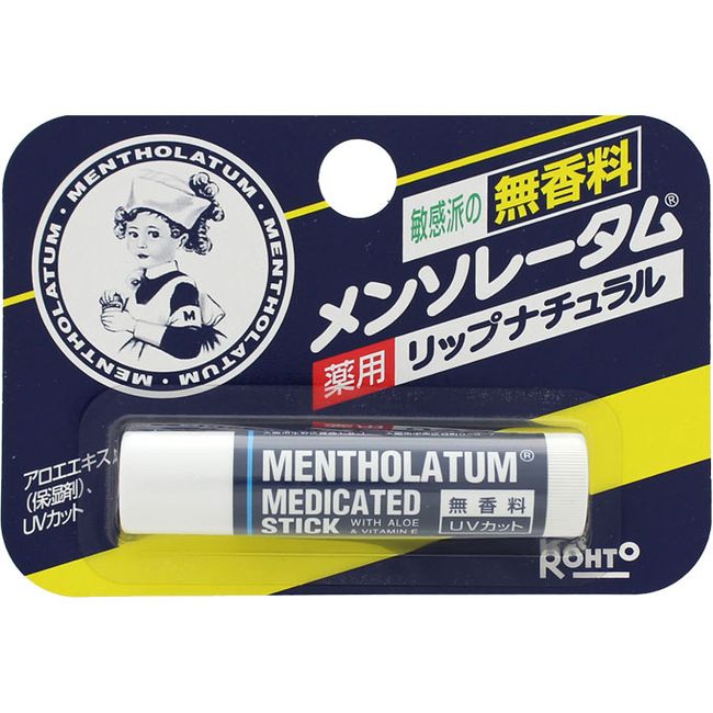 Rohto Pharmaceutical Mentholatum Medicated Lip Natural 4.5g (quasi-drug)