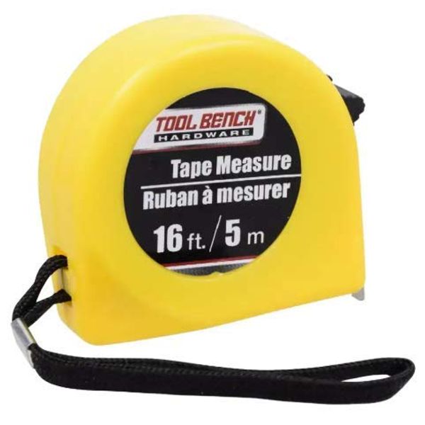 Tool Bench Hardware Tape Measure - 16 feet