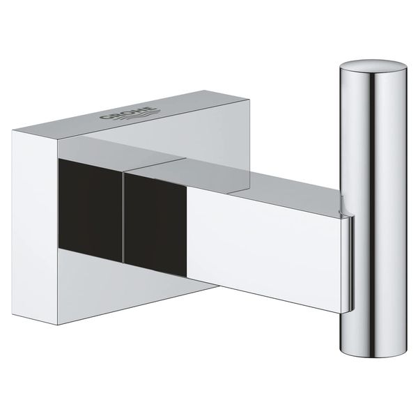 GROHE Essentials Cube Robe Hook 40511001, (Official GROHE Product, Japan Standards Compliant)