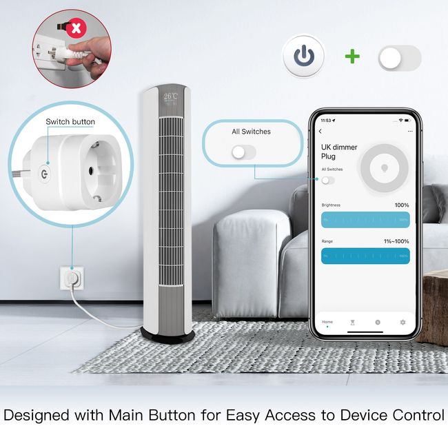 Smart Life APP Wifi Smart Power Socket EU/US Plug Timer Switch