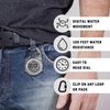 Dakota Digital Clip Mini Watch - Water Resistant - Silver