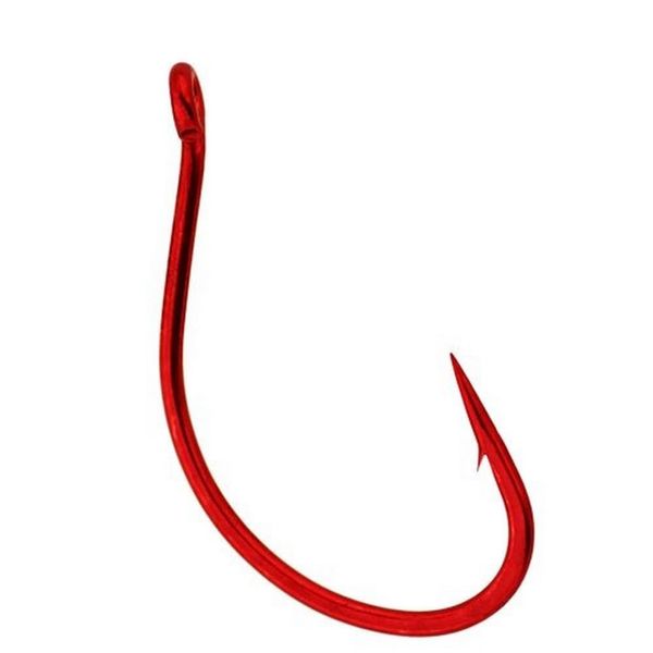 Gamakatsu Drop Shot/Split Shot Hook, Red, Size 2