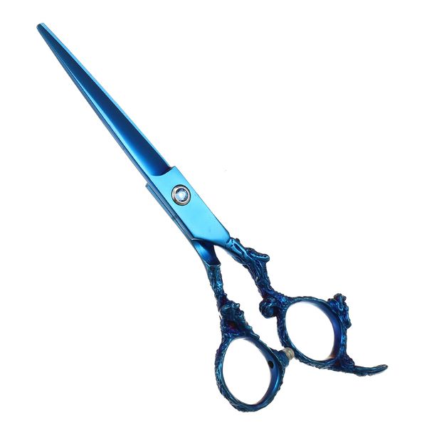 VOCOSTE Hair Scissors Hair Cutting Scissors Professional Barber Scissors Stainless Razor 16.5cm Blue