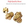 2pcs Battery Terminal Connector, Auto battery Terminal Brass Post Adapter, Top Post thread Terminal Charging Post Extender Adaptor Taper Conversion Screw Nut… (M8)