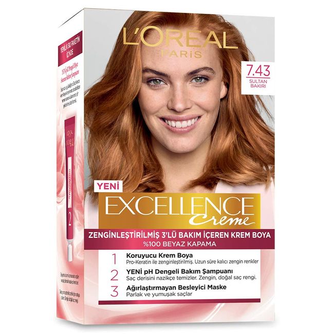 L'Oréal Paris Excellence Creme Saç Boyası - 7.43 Sultan Bakırı