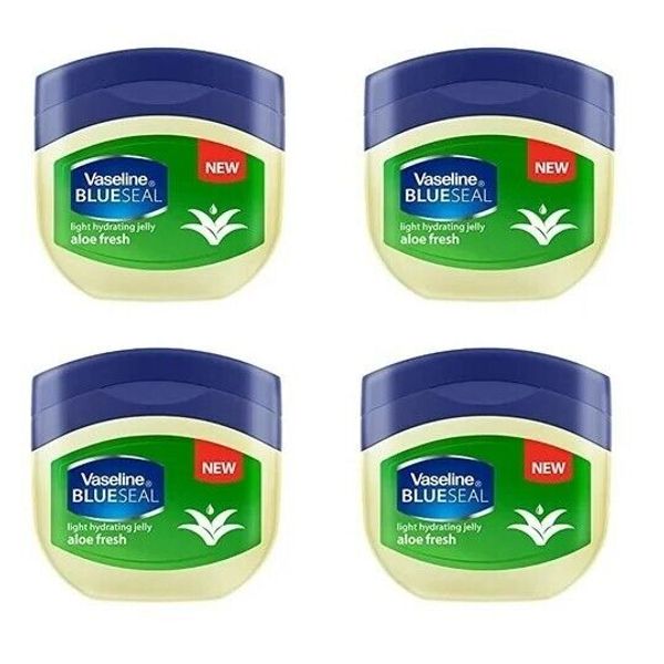 Vaseline  Petroleum Jelly, Aloe Vera, Travel Size 1.75 Oz(50ml), Pack of 4