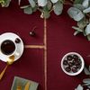 DII Basic Everyday Ribbed Tabletop 100% Cotton, Placemat Set, 13x19, BlackBerry, 6 Piece
