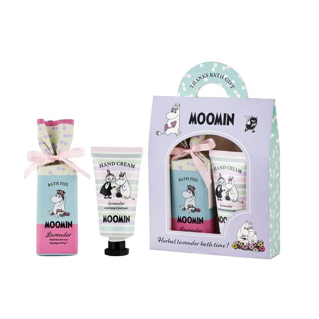 MOOMIN Bath Gift Bag (muumi Norse Gift Gift Petite Gift), Lavender, 2 Piece Assortment