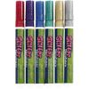 Glitter Deco Fabric pens, 3 mm line, 6asstd