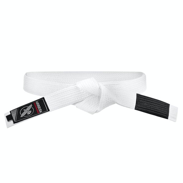 Hayabusa 2.0 Adult BJJ Belt - Premium Quality, IBJJF Compliant, Reinforced Double Stitching - White, A2