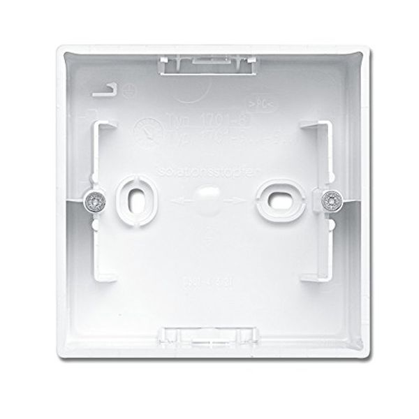 Busch-Jaeger Surface-Mounted Housing 1701-914 Busch-Balance SI Surface-Mounted Housing Alpine White