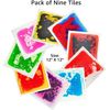 9-Pack Sensory Room Tile,Multicolo