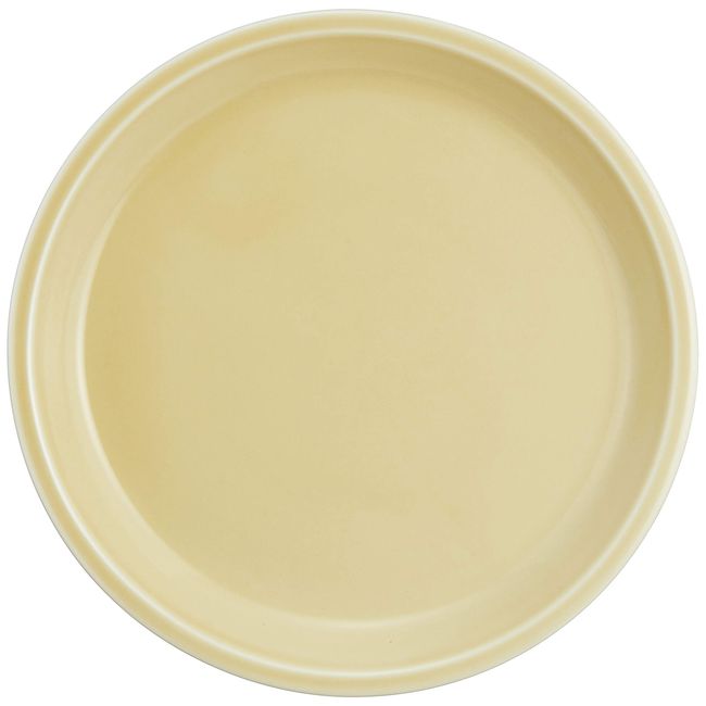 Hasami Ware Essence es Plate, Yellow Porcelain Glaze