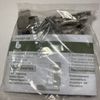 (2)100 Degree Euro Cabinet Hinge Full Overlay Concealed Base Self Close Nickel