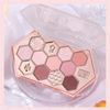 YAYAMIYA Eyeshadow, Cute Eyeshadow, Honeycomb Eyeshadow, 12 Colors, Makeup Palette, Honeysugar Tea Powder, Eyeshadow, INS Eyeshadow, Blush Dual Use, Korean Cosmetics, Pink, Eyeshadow, Waterproof, Sweat Resistant, High Color, Long Lasting, 0.4 oz (10.8 g) 