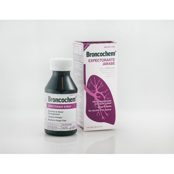 Broncochem II Expectorant Syrup, 4 oz for allergy