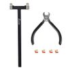 Nocking Pliers Set with T Shape Bow Square Ruler Nocking Buckle Archery Plier Recurve Bow Tool Set