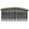 Daisy Daisy Black Diamante Hair Comb, size: One Size
