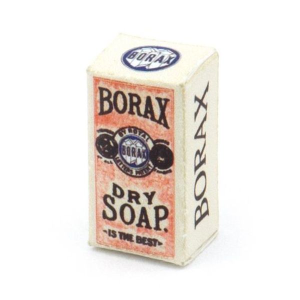 MyTinyWorld 2 x Dolls House Miniature Victorian Borax Dry Soap Boxes