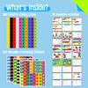 Math Linking Cubes, 100 Math Cube Manipulatives with 30 Learning Activities Plus 192 Reusable Stickers, Number Counting Blocks Snap Linking Math Counters, Fun & Educational Pre-K Counting Blocks