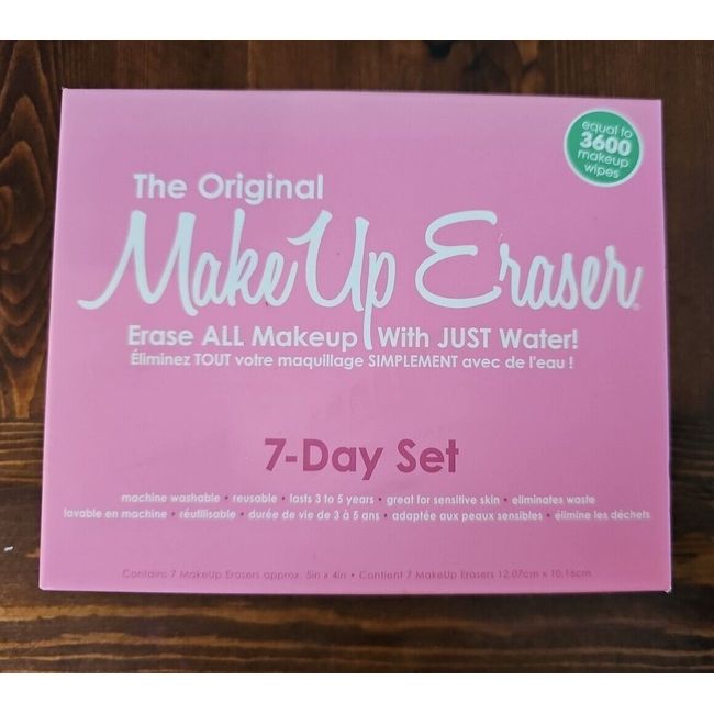 The Original MakeUp Eraser 7 Day Set & Laundry Bag OG PINK