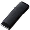 Elecom P-STBLSBK Smartphone Band, Fall Prevention, Leather, Stand Function, Black