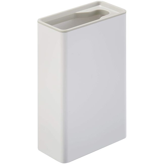 Yamazaki 4857 Flushable Toilet Brush Stand Plate, White, Approx. W 2.2 x D 4.3 x H 6.7 inches (5.5 x 11 x 17 cm), Plate Toilet Brush Case