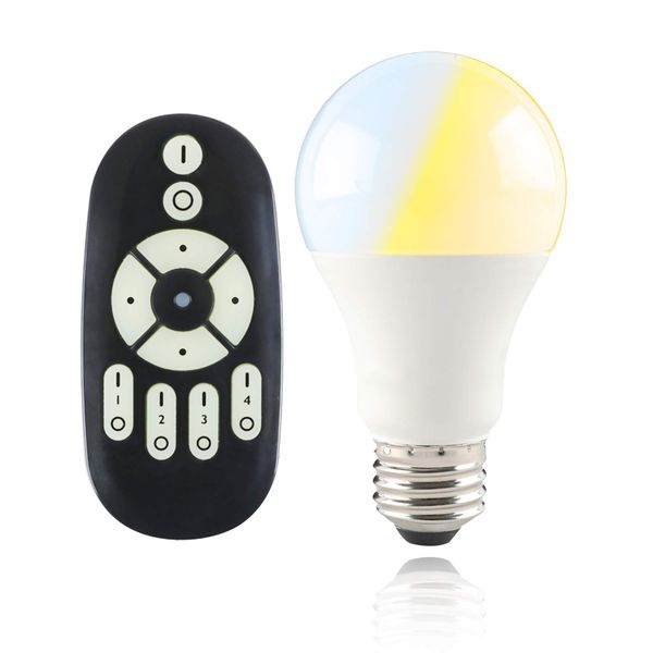 GT-B-9WT2-Y LED Light Bulb E26 800LM Dimmable, Toned Color, Remote Control, Remote Control, 9W, Daylight, Daylight, White, Bulb Color, Wide Light Distribution, Energy Saving