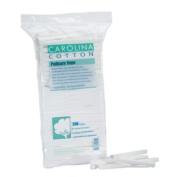 Carolina Pedicure Rope 6" toe separators - 200ct/pk