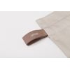 ansio Lunch Drawstring Bag, Made in Japan, Washable, Beige Brown