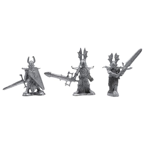 IRON WIND METALS 3 Piece 3-Stage Anti-Paladin Set - 100% Lead-Free Pewter - Classic Fantasy Miniatures for 28mm Table Top Games - Made in USA - RAL Partha Miniatures