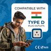 OREI World to India (Type D) Travel Adapter Plug - Beige