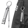 Portable Ultra Thin Nail Clippers with Case, Silver