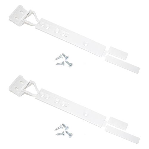 Ufixt 2 x Universal Integrated Sliding Door Hinge Mounting Kit Fits Iceking, Indesit, Labcold, Lamona, Lec, LG, Logik, Miele, Neff and New World