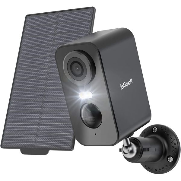 ieGeek Outdoor Wireless Solar Security Camera 2K WiFi Home Battery CCTV System