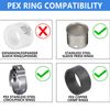 50 PCS EFIELD Poly Crimp Pex Fitting 3/4" X 3/4" X 1/2" Tee With Position Tab
