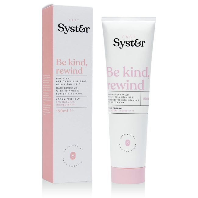 Syster Booster-Maske, Restrukturierend und regenerierend für Sprödes, Trockenes und Geschädigtes Haar Vegan, Made in Italy, Ohne Parabene, Ohne Silikone - 150 ml