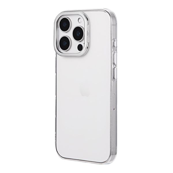 LEPLUS LN-IP24MCSSV iPhone 16 Pro Hybrid Case with Stand "mycam Stand" Silver