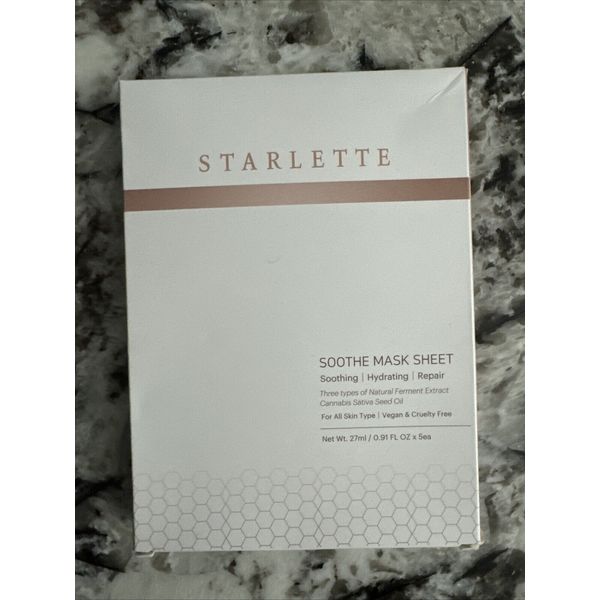 starlette soothe mask sheets (5count) Exp 12/2025