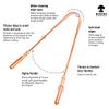 Kosha Ayurveda Copper Tongue Scraper Cleaner | Perfect Surgical Tongue Scraper | Best remedy for bad breath | Maintains Oral Hygiene | Thick Safe Blunt Edges | Flexible handle and Comfortable Grip