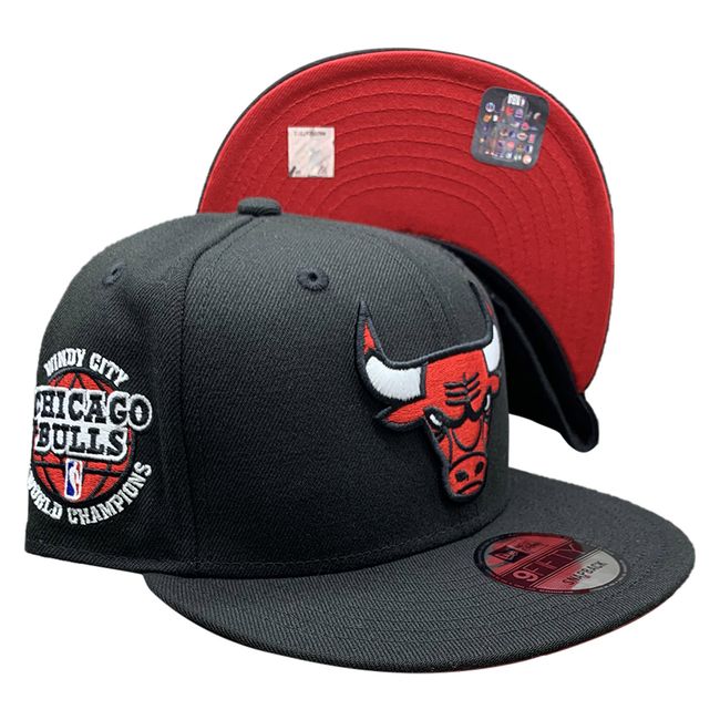 New Era 950 World Champions Chicago Bulls Snapback Hat Unisex Style : – SoleNVE